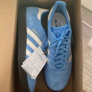 Adidas Gazelle Sky Blue US mens size 9, US women’s size 10